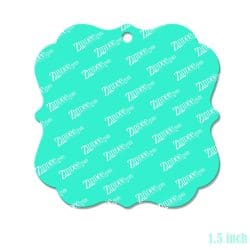 Square Bracket Frame – Mini Acrylic Charm Blank (1.5") | Optional Sticker or UV DTF
