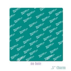 Square Charm .5 inch NO HOLE (10 pack)