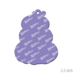 Alternative view of Stacked Pumpkins – Acrylic Keychain Blank (2.5") | Optional Sticker or UV DTF