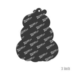 Alternative view of Stacked Pumpkins – Acrylic Keychain Blank (3") | Optional Sticker or UV DTF