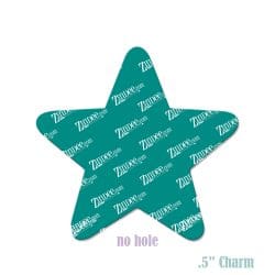 Star Charm .5 inch NO HOLE (10 pack)
