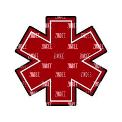 Star of Life – Mini Acrylic Charm Blank (1.5") | Optional Sticker or UV DTF