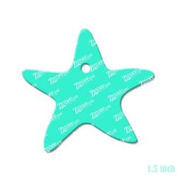 Alternative view of Starfish – Mini Acrylic Charm Blank (1.5") | Optional Sticker or UV DTF