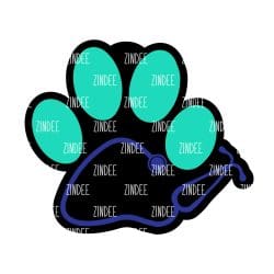 Stethoscope Paw Print – Mini Acrylic Charm Blank (1.5") | Optional Sticker or UV DTF