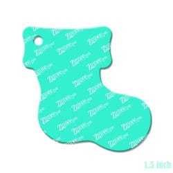 Alternative view of Stocking – Mini Acrylic Charm Blank (1.5") | Optional Sticker or UV DTF