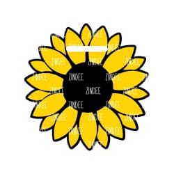 Sunflower Luggage Tag – Acrylic Keychain Blank (3") | Optional Sticker or UV DTF