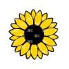 Sunflower – Acrylic Keychain Blank (3") | Optional Sticker or UV DTF