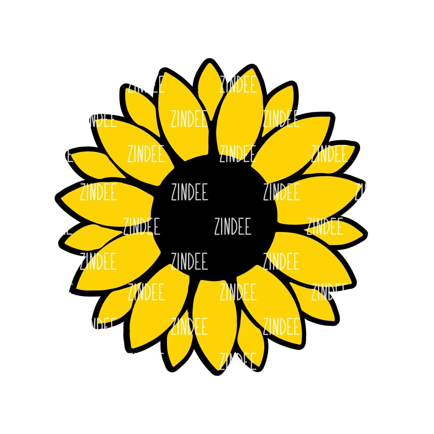 Sunflower – Acrylic Keychain Blank (3") | Optional Sticker or UV DTF
