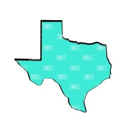 Texas – Acrylic Badge Reel Blank (2") No Hole | Optional Sticker or UV DTF