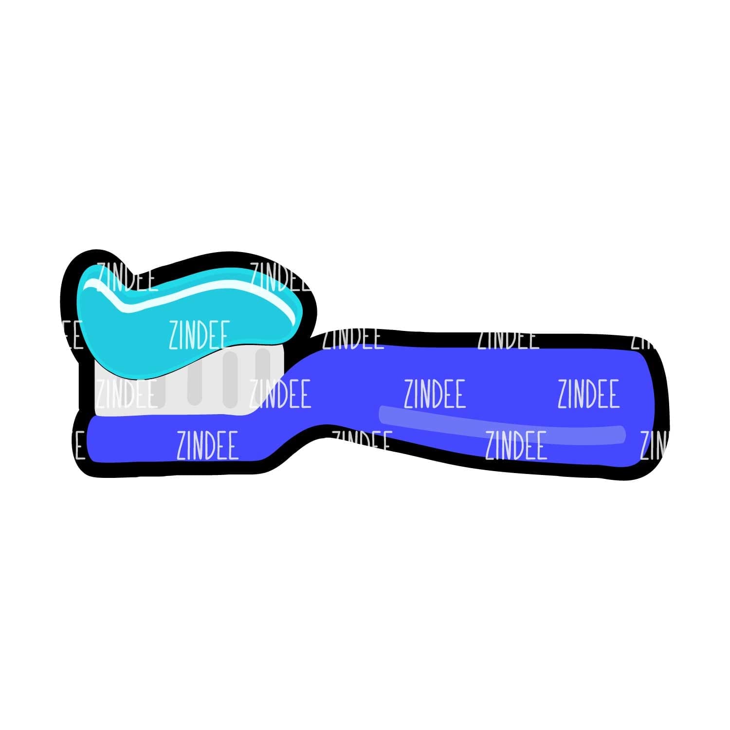 Toothbrush – Mini Acrylic Charm Blank (1.5") | Optional Sticker or UV DTF