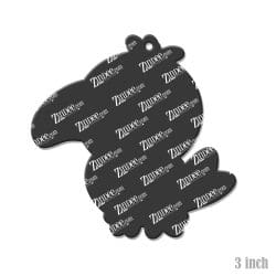 Alternative view of Toucan Baby – Acrylic Keychain Blank (3") | Optional Sticker or UV DTF