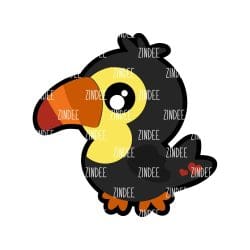 Toucan Baby – Acrylic Keychain Blank (3") | Optional Sticker or UV DTF