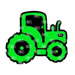 Tractor – Mini Acrylic Charm Blank (1.5") | Optional Sticker or UV DTF