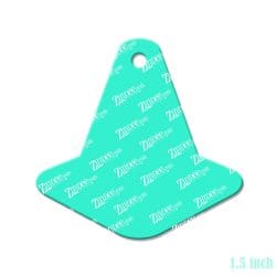 Alternative view of Traffic Cone – Mini Acrylic Charm Blank (1.5") | Optional Sticker or UV DTF