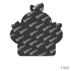 Alternative view of Triple Apples – Acrylic Keychain Blank (3") | Optional Sticker or UV DTF