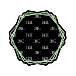 Triple Hexagon Frame – Acrylic Badge Reel Blank (2") No Hole | Optional Sticker or UV DTF
