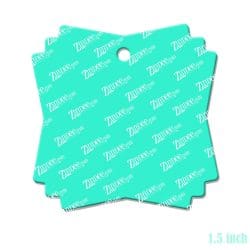 Alternative view of Triple Square Frame – Mini Acrylic Charm Blank (1.5") | Optional Sticker or UV DTF