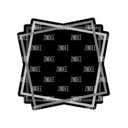 Triple Square Frame – Mini Acrylic Charm Blank (1.5") | Optional Sticker or UV DTF