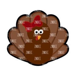 Alternative view of Turkey Bow acrylic blank (5 inch)