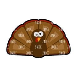 Turkey – Acrylic Badge Reel Blank (2") No Hole | Optional Sticker or UV DTF