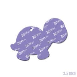 Alternative view of Turtle Baby – Acrylic Keychain Blank (2.5") | Optional Sticker or UV DTF