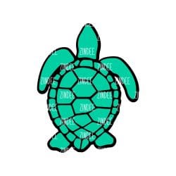 Turtle – Mini Acrylic Charm Blank (1.5") | Optional Sticker or UV DTF