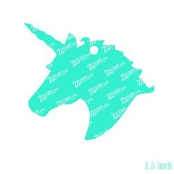 Alternative view of Unicorn Head – Mini Acrylic Charm Blank (1.5") | Optional Sticker or UV DTF