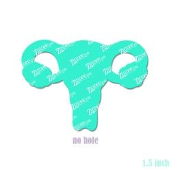 Alternative view of Uterus – Mini Acrylic Charm Blank (1.5") No Hole | Optional Sticker or UV DTF