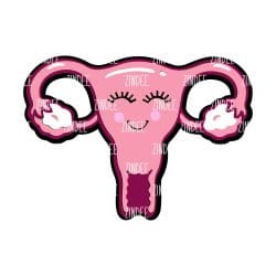 Uterus – Mini Acrylic Charm Blank (1.5") No Hole | Optional Sticker or UV DTF