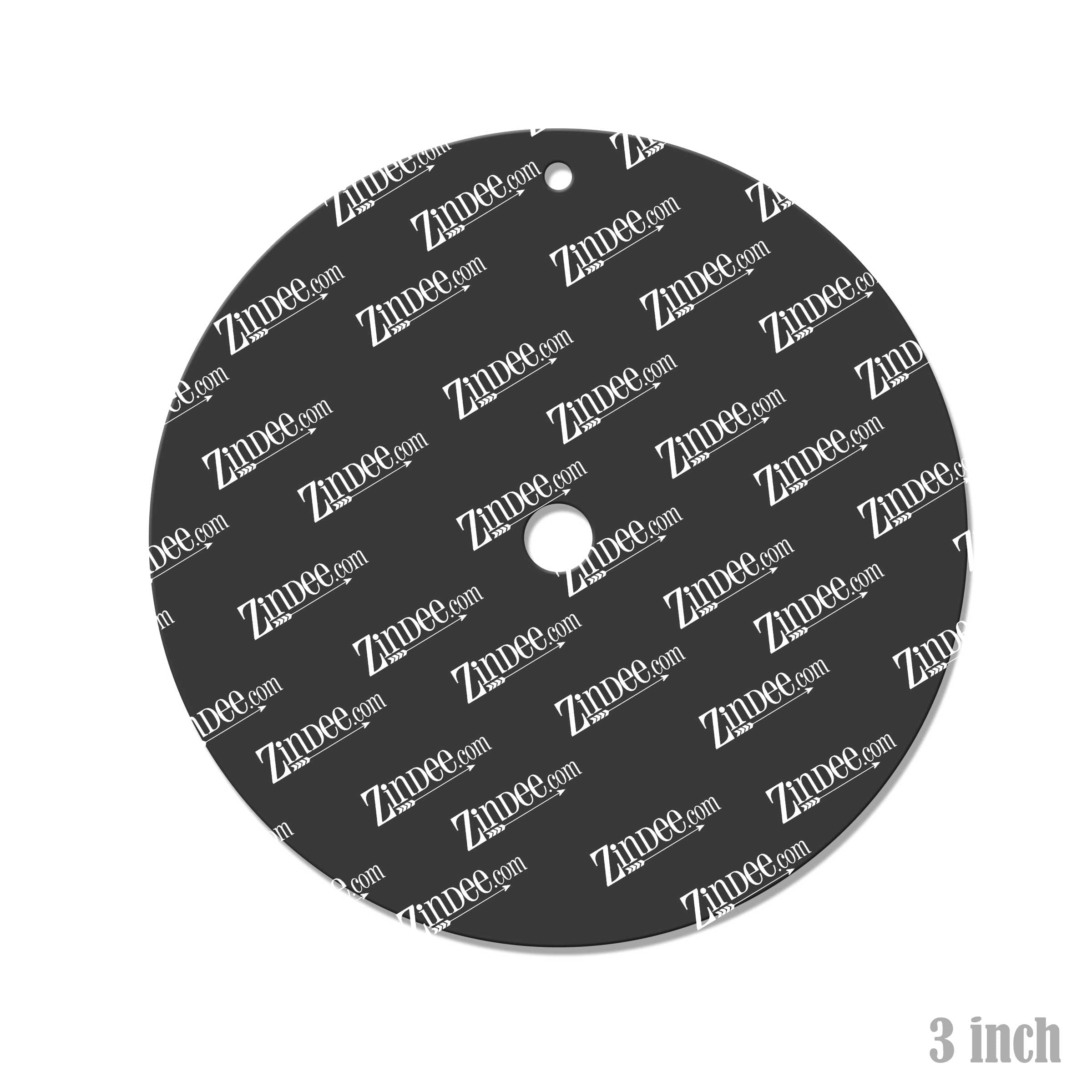 Vinyl Record – Acrylic Keychain Blank (3") | Optional Sticker or UV DTF - Image 2