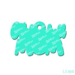 Alternative view of Volleyball Mom – Mini Acrylic Charm Blank (1.5") | Optional Sticker or UV DTF
