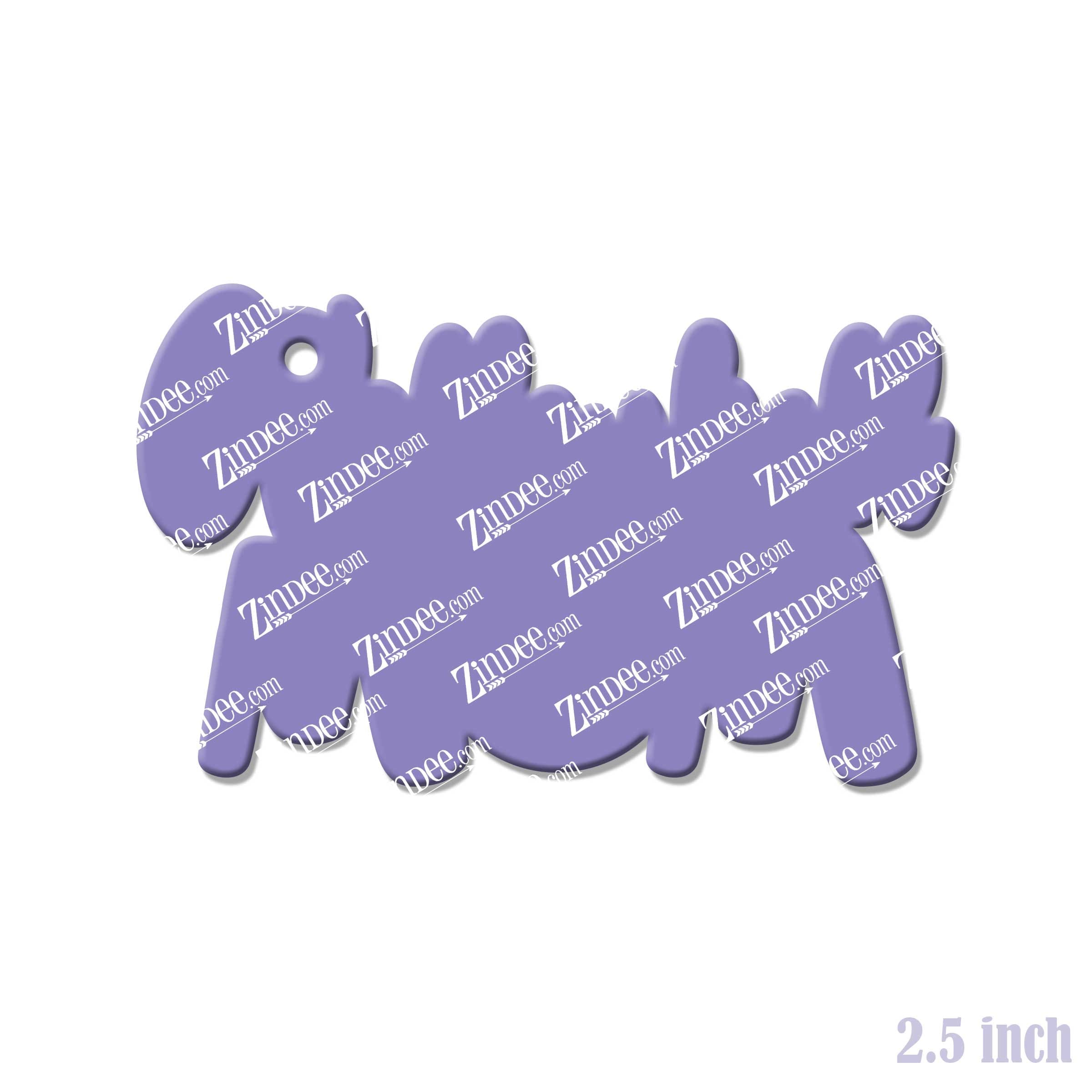 Volleyball Mom – Acrylic Keychain Blank (2.5") | Optional Sticker or UV DTF - Image 2