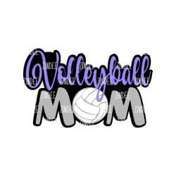 Volleyball Mom – Acrylic Badge Reel Blank (2") No Hole | Optional Sticker or UV DTF