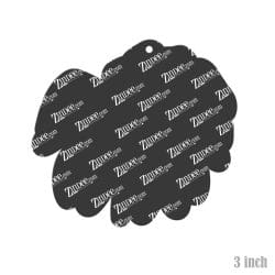 Alternative view of Wilted Daisy – Acrylic Keychain Blank (3") | Optional Sticker or UV DTF