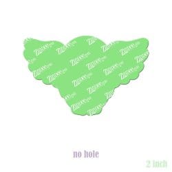 Alternative view of Winged Owl – Acrylic Badge Reel Blank (2") No Hole | Optional Sticker or UV DTF