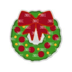Wreath – Acrylic Keychain Blank (2.5") | Optional Sticker or UV DTF