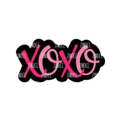 XOXO – Mini Acrylic Charm Blank (1.5") | Optional Sticker or UV DTF