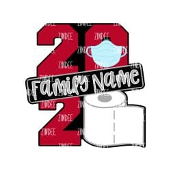 Year 2020 Ornament acrylic blank (5 inch) - Image 2