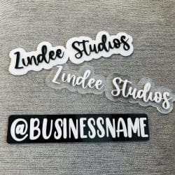 Acrylic Watermark 3D Script Bubble Style (acrylic sign) - Image 6