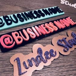 Acrylic Watermark 3D Script Bubble Style (acrylic sign) - Image 7