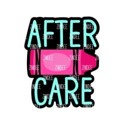 After Care – Acrylic Keychain Blank (3") | Optional Sticker or UV DTF