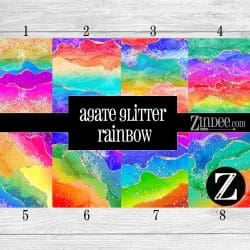 Agate Glitter Rainbow (vinyl)