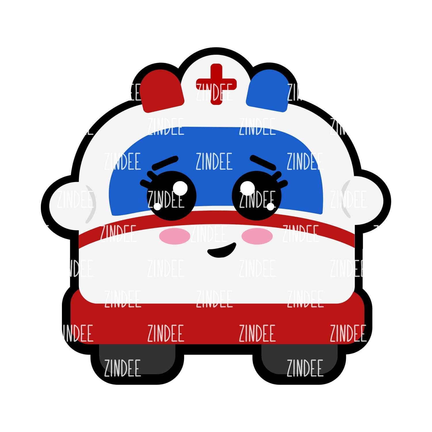 Ambulance Baby – Acrylic Badge Reel Blank (2") No Hole | Optional Sticker or UV DTF