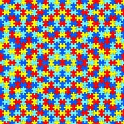 Autism Puzzle Piece seamless (Sublimation Sheet)