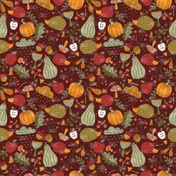 Autumn Harvest Burgundy seamless (digital paper)