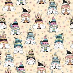 Gnomes Aztec seamless (digital paper)