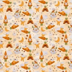 Baby Bunnies Yellow seamless (digital paper)
