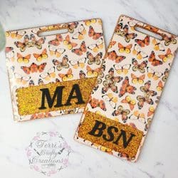 Butterflies Orange (digital paper) - Image 2