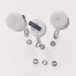 Transparent Badge Reel, ALLIGATOR CLIP