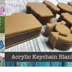 Airplane – Acrylic Keychain Blank (3") | Optional Sticker or UV DTF - Image 4